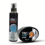 PRO Suede Protect and Care Combo Shoe Care Kit I Water protector For Suede N Nubuck and Leather Shoes -180ml I 2 in 1 Suede Shoe Cleaner With Eraser