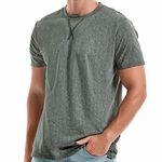 RONOMO Men's T-Shirt V-Neck T-Shirt（CSX Grey XL）