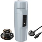 Rauwseul Portable Electric Kettle, Small Travel Electric Kettle, 300W Quick Water Heater, Mini Electric Coffee Cup for Hotels/Offices/RV, Auto Shut-off and Restart, HJ-2301MS