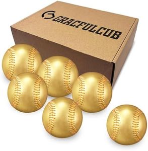 Gracfulcub Baseball Ball, Youth and Adult Baseball Players Training (Metallic Color 6pc)