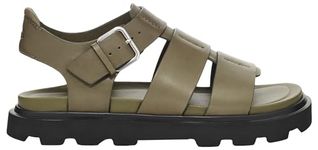 UGG Women's Capitelle Strap Slide Sandal, Burnt Olive, 5 UK