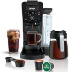 Ninja CFP201 DualBrew System 12-Cup Coffee Maker, Single-Serve for Grounds & K-Cup Pod Compatible, 3 Brew Styles, 60-oz. Water Reservoir & Carafe, Black