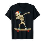 Skateboard Dabbing Skeleton Funny Dab Kids T-Shirt