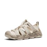 KEEN Men's Hyperport H2 Closed Toe Breathable Easy On Comfortable Hiking and Water Sandals, Birch/Plaza Taupe, 11