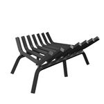 HYTXEN Fireplace Grate 21 Inch, Fireplace Grates Heavy Duty Cast Iron Solid Steel 7 Bars Fire Pit Grate with 6 Support Legs, 3/4" Bar Fireplace Log Grate Outdoor Indoor Wrought Iron Wood Burning Rack