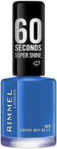 Rimmel 60 Seconds Super Shine Nail Polish - 8 ml, Danny Boy Blue