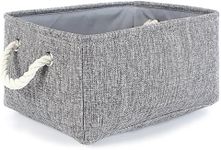 TheWarmHome Large Storage Bins- Storage Baskets for Organizing Shelves, Basket Organizer for Closet Bookshelf Dog Toy Nursery Clothes Laundry Home Organization, Fabric Storage Cubes W/Handles