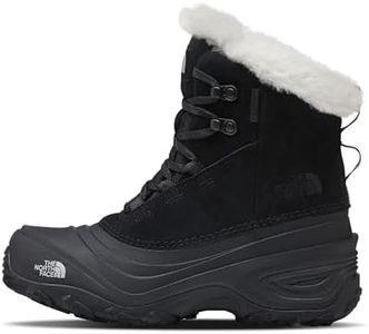 THE NORTH FACE Kids' Shellista Lace IV Insulated Snow Boot, TNF Black/TNF Black, 12