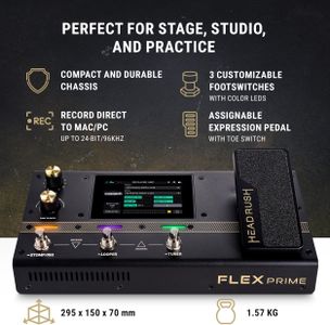 HeadRush Flex Prime Multi-Effects Guitar Pedal – Versatile FX Processor