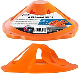 Franklin Sports High Visibility Training Disk, Pack of 4, Orange