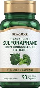 Sulforaphane (Broccoli) | 90 Capsules | Non-GMO, Gluten Free | by Piping Rock