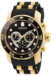 INVICTA Men's 'Pro Diver' Quartz Stainless Steel and Silicone Casual Watch, Color:White (Model: 23424)