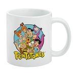 The Flintstones Group Ceramic Coffee Mug, Novelty Gift Mugs for Coffee, Tea and Hot Drinks, 11oz, White