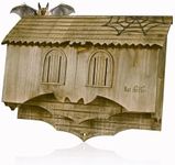 Wooden Castle Bat House with Gateho