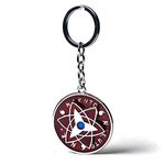 DAIYAMONDO Naruto Sasuke Uchiha Star Metal Rotating Spinning Keychain & Key ring |Anime Keychain|Anime Lover | Perfect forAnime Lover key Ring for Car and Bike