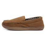 The Slipper Company Mens Moccasin Brown Slipper - Size 10 UK - Brown