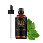 Aromatherapy Patchouli Essential Oil for Diffuser, 100% Pure Patchouli Oil for Soap Making, 100ml Aromatherapy Essential Oil Patchouli for DIY Bath Bombs, 3.3oz Pure Patchouli Oil for Massage