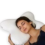 ACTUR Memory Foam Pillow. Butterfly Design Ergonomic Pillow for Side Sleepers and Stomach Sleeper Pillows.orthopedic Pillow for Sleeping. Neck Pillow For Neck Pain. Cervical Pillow 57x45x13 Cm.