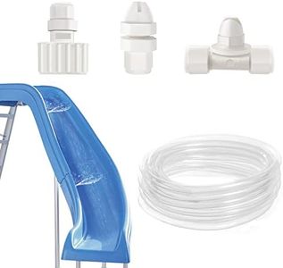 Pool Slide Water Tubing Kit, Inground Pool Slide Hose Kit, Sprayer/Spray Kit for Swimming Pool Slide(Whole Set)