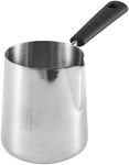 Pvcqjkd 350Ml Milk Butter Warmer Pot, Turkish Coffee Pot, Stainless Steel Stovetop Melting Pot with Spout for Tea,Heating