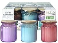 Citronella Outdoor Candles Set of 6