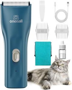 Oneisall Pet Clipper for Cat Matted and Long Hair - Quiet Cordless Shaver With Pet Hair Clippers