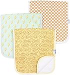 Copper Pearl Premium Baby Burp Cloths - 3-Pack Large Cotton Burp Cloths, Extra Soft Spit Up Rags with 3 Absorbent Layers, Perfect for Baby Boy and Baby Girl Gifts (21" x 10" Size, Vance Set)