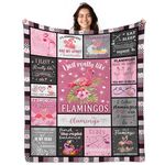 Flamingo Gifts Blanket, Flamingo Lover Gift for Women, Pink Flamingo Throw Blanket for Flamingo Lover, Flamingo Decor, Flamingo Stuff, Gifts for Flamingo Lovers 80"x60"