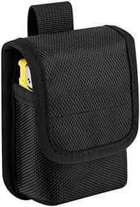 Xxerciz Tactical Cigarette Pouch, Molle Nylon Military Bag Compact EDC Battery Lighter Storage Bag Mini Cigar Waist Pack, Black