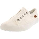 Blowfish Women's Play Canvas White Smoked 16Oz Ankle-High Sneaker - 7M