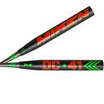 Miken 2022 DC 41, Slowpitch Softball Bat, 14 in. Barrel, USA/ASA Supermax, 34x26oz, White/Black,MDC22A-26