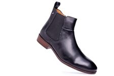 Pierre Cardin PC4024 Leather Boot for Men_Black_45