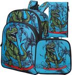 3PCS Dinosaur Backpack Boys, 16" Ki