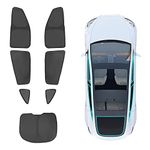 BASENOR Tesla Model Y Sunshade Side Windows Rear Windshield Sun Shades Reflective Covers Sunproof UV Rays and Privacy Protection Set of 7 2020-2024