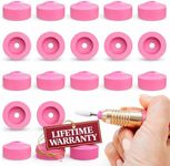 Pink Drill Nail Dust Collector - 20 pcs Professional Nail Drill Bits 3/32 - In Pink Nail Tech Supplies Electric Nail Filer Plastic Cap - Nail Art Tools Drill Dust Collector Dust Stopper Nail Drill Bit