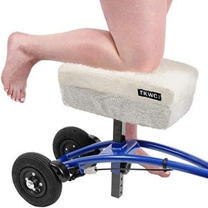 TKWC INC Knee Scooter Comfy Cushion Two Inch Thick Foam Knee Pad and Cover - Fits Most Knee Walker Models