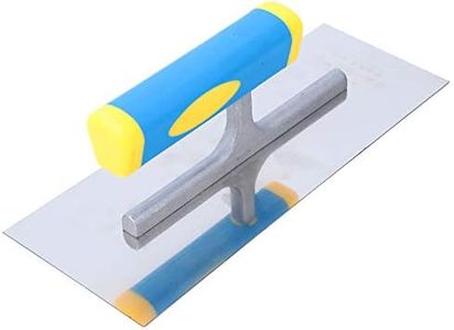 Stainless Steel Tiling Grout Float, Skimming Trowel, Flooring Square Corner Render for Plastering for Bricklayer(240mm)