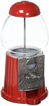 Carousel Petite Gumball Machine Bank, 9" Tall - Die cast Metal Glass Globe (9", Red)