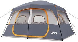 UNP 2/4/6/8 Person Tent, Portable Cabin Tent, Camping Tent 4-Person Easy Set Up, Waterproof with Top Rainfly for Outdoor Camping/Hiking (Gray, 5-8 Person Tent)