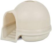 Petmate Booda Clean Step Cat Litter Box Dome (Made in the USA with 95% Recycled Materials)- Pearl White, Made in USA