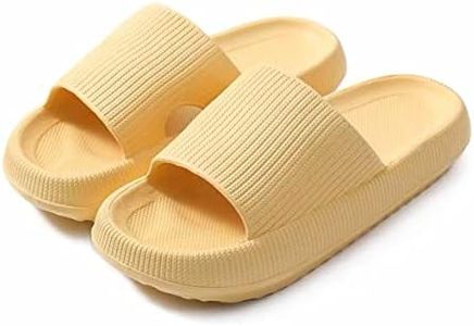 AIMALL Unisex Cloud Slides: Cushioned Pillow Slippers with Arch Support for Indoor/Outdoor, Pool, Beach, and Home Comfort