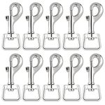 20pcs Snap Hooks for Dog Leash Collar Linking, Heavy Duty Swivel Clasp Eye Bolt Metal Buckle Trigger Clip for Spring Pet Buckle, Purse Bag Making, Keychain, Handmade Crafts DIY Project