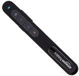 Amazon Basics Laser Pointer | Up to15 m Wireless Range | Wireless Presenter for Presentation, Slide Changer, USB Power Point Remote Control Pen | Black