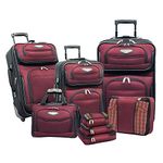 Travelers Choice Amsterdam 8pc Set, Burgundy