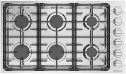 Empava 36" Built-in Gas Stove Cooktop with 6 Sealed Burners-LPG Convertible in Stainless Steel, 36 Inch