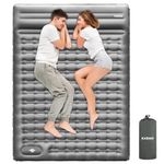 KASIMO Sleeping Mat - Ultralight & Thick Inflatable Camping Sleeping Pad Air Mattress Self-inflating Bed with Built-in Pump & Pillow Compact for Camping Backpacking Hiking Traveling