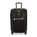 TUMI - Alpha International Dual Access 4-Wheeled Carry-On Luggage - with Built-in USB Port and Integrated TSA Lock - 22-Inch Rolling Suitcase for Men and Women - Black/Gold