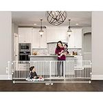 Regalo 130-Inch Super Wide Adjustable Baby Gate and Play Yard, 2-in-1, Bonus Kit, Includes 4 Pack of Wall Mounts