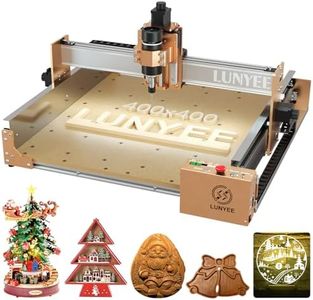 LUNYEE 4040 Pro CNC Machine For Woodworking Upgrade 3-Axis All-Metal CNC Machine With Ball Screw Design CNC Router Machine For Engraving Wood, Acrylic Meets The Needs Of Both Processors And Beginners