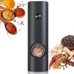 SOJOYFUL Electric Salt and Pepper Grinder, Battery Salt and Pepper Mill with Adjustable Coarseness Ceramic Grinding Core and LED Light